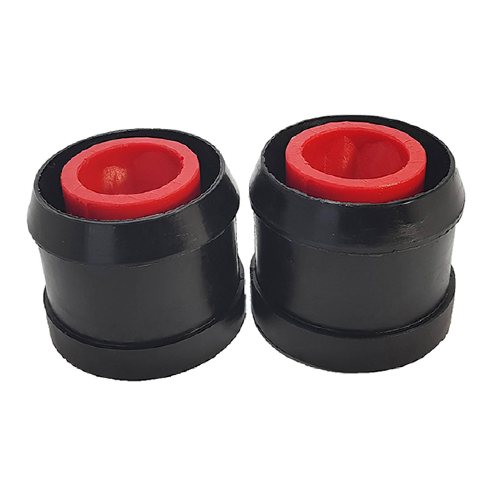 PSB Bushings – Polyurethan-Buchsensatz für vorderen unteren Querlenker, 66 mm Außendurchmesser – Kompatibel mit BMW 3er-Serie – E46 1999 – 2006, Rot & Schwarz von PSB PROBLEM SOLVING BUSHINGS www.psbushings.com