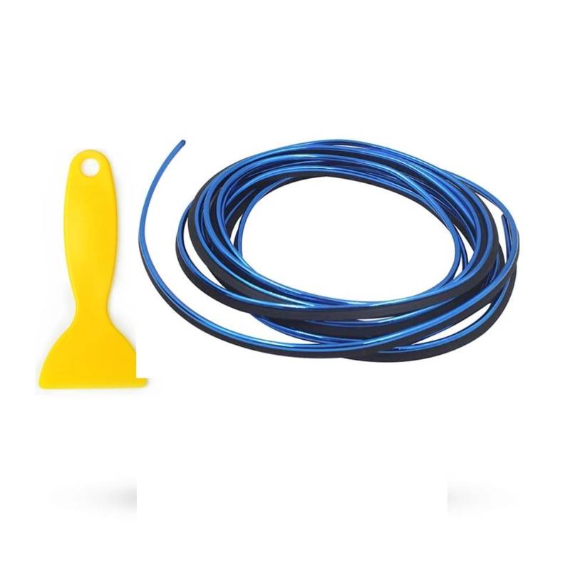 ZHGUIMING 3M/5M Auto Armaturenbrett Einsatz Trim Innen Lücke Füllstoff Tür DIY Dekorative Form Linie Flexible Streifen(3M BLUE) von PSDFJAD