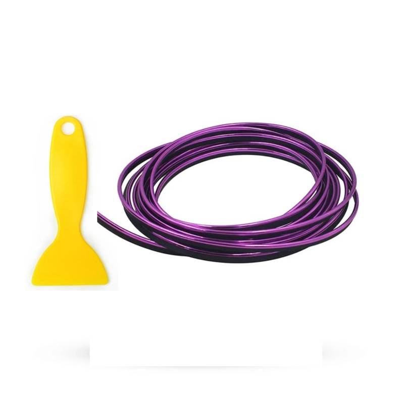 ZHGUIMING 3M/5M Auto Armaturenbrett Einsatz Trim Innen Lücke Füllstoff Tür DIY Dekorative Form Linie Flexible Streifen(3M PURPLE) von PSDFJAD