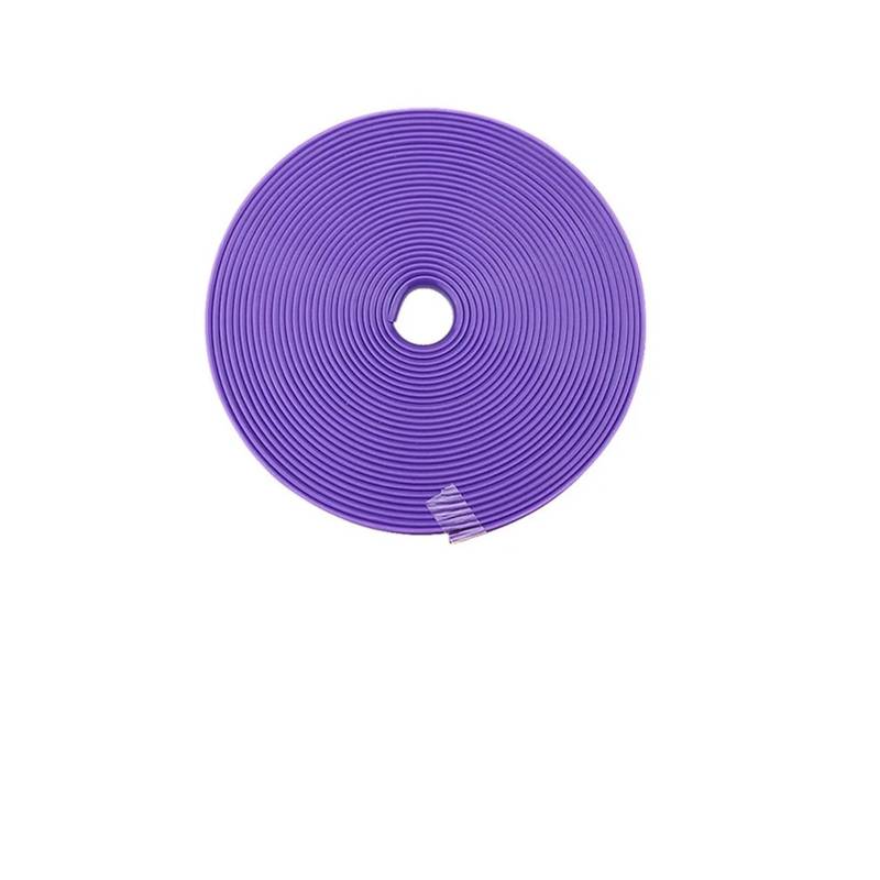 ZHGUIMING Auto Felge Schützen Streifen Rad Rand Schutz Auto Rad Aufkleber Reifen Schutz Pflege Abdeckungen Auto Styling(8m-purple) von PSDFJAD