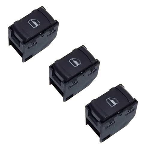 ZHGUIMING Power Fenster Control Schalter Taste Rot 9pin for MK4 B5 Sitz 1J4959857 3BD959857(3 PCS) von PSDFJAD