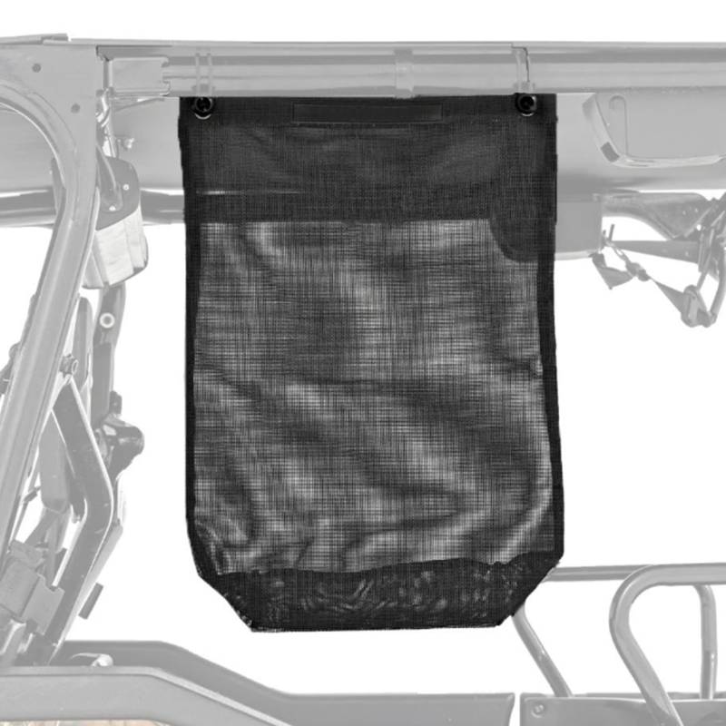 Auto-Müllsack, 11x6x24 in Mesh Hanging Resero Tire Müllsack mit elastischen Gurten, tränenresistenten Utv-Müllsack für Strand, Camping, Picknick (schwarz) Müll von PSFDEWT