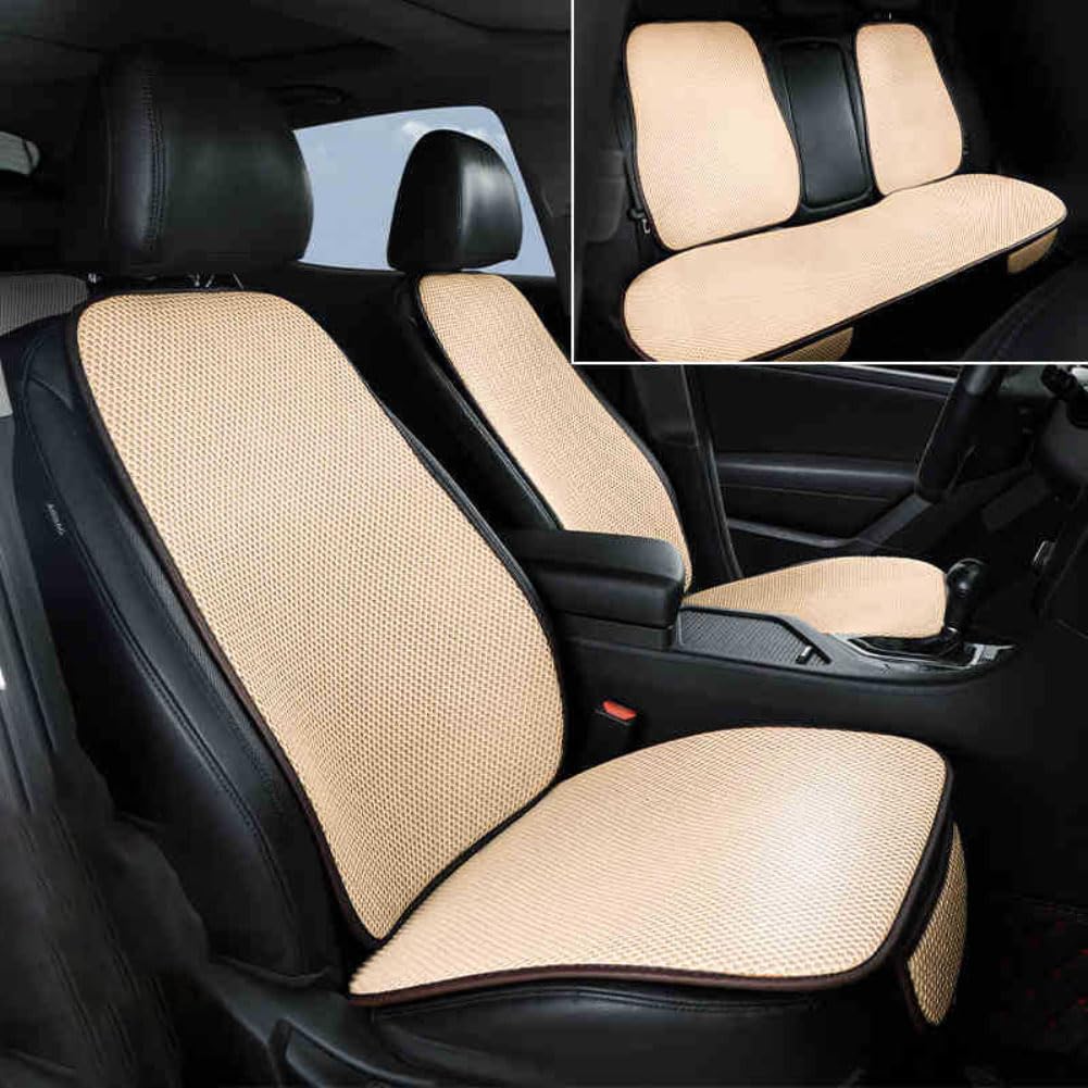 PSFVHHQI Auto Sitzkissen Set FüR DS3/DS3 Racing/DS3 Cabrio/DS4/DS5/DS3 Crossback/DS 4S/DS 5LS, Autositze Sitzmatte Vorne Hinten Anti-Rutsch Atmungsaktiver Sitzunterlage Sitzbezug ZubehöR,C von PSFVHHQI