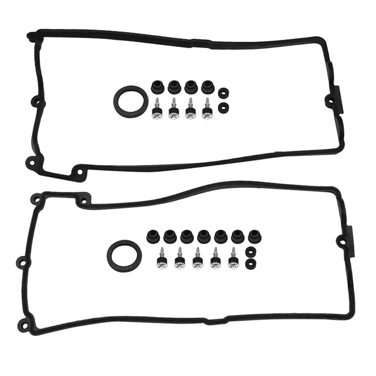 Motorventildeckel Kompatibel Mit E60 E63 E64 E66 E65 E53 E70 X5 N62 Motor 11127513195 11127513194 Automotor Links + Rechts Ventildeckeldichtungen von PSRRGZTM