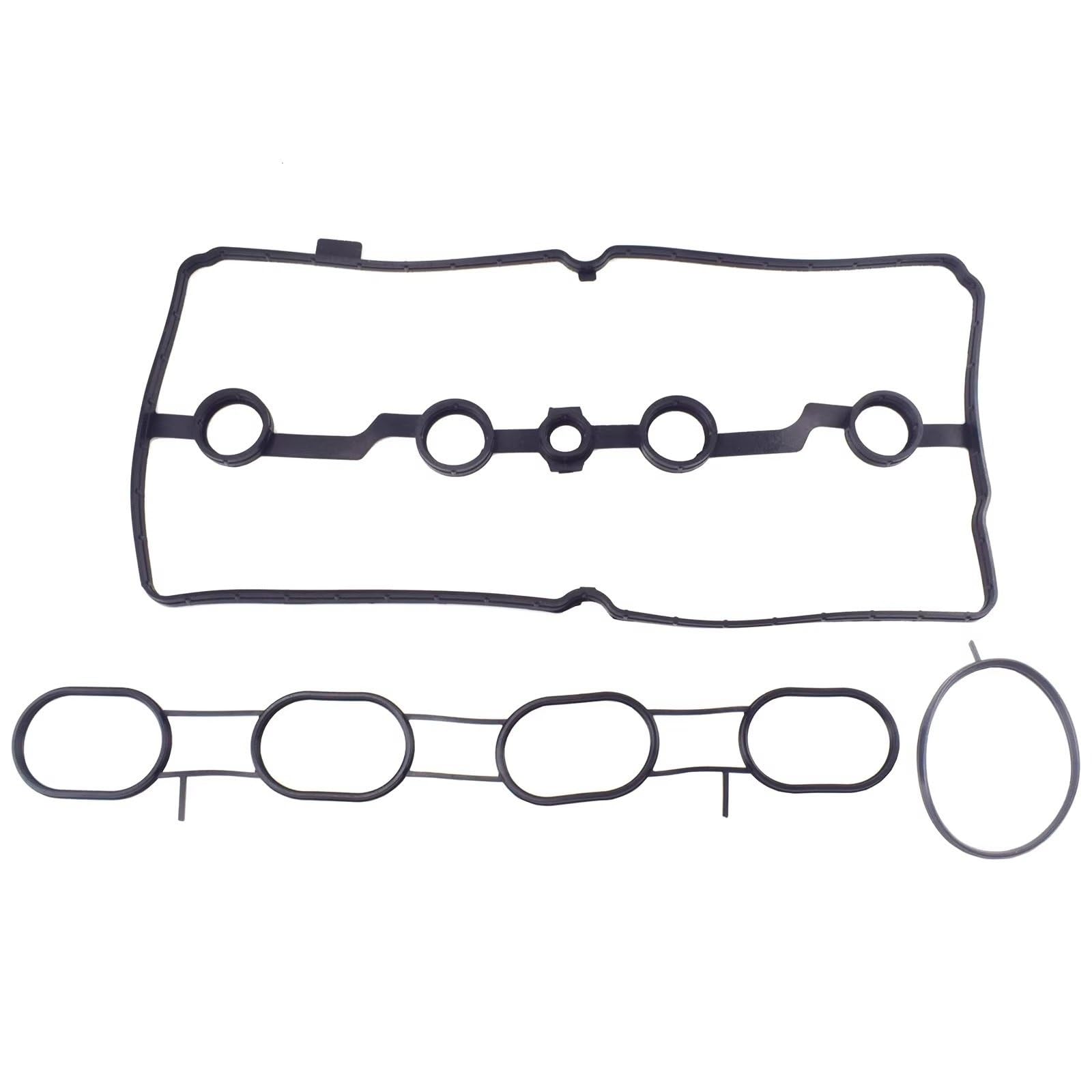 Motorventildeckel Kompatibel Mit Nissan Für Altima Für Juke Für NV200 Für Rogue Für Sentra 13270-5TA0A 16175-JA00A Automotor-Ventildeckeldichtung Ansaugkrümmer-Dichtungssatz von PSRRGZTM