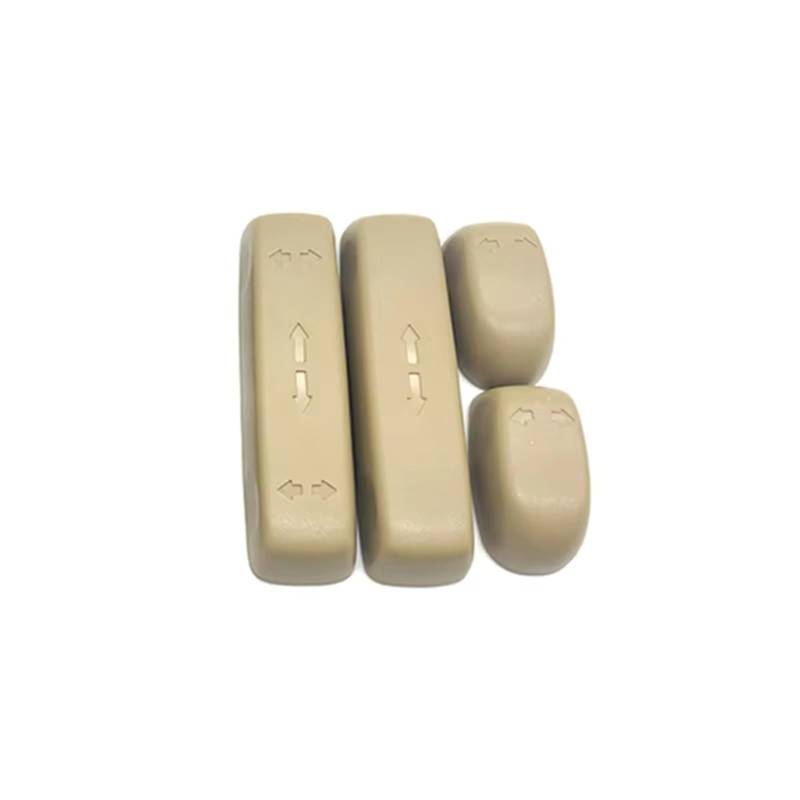 PSRRGZTM Auto Sitzverstellung Kompatibel Mit Accord 2003–2012 Für Odyssey Für CRV Für SPIRIOR Auto-elektrische Sitzschalter-Einstellknopfabdeckung(1 kit beige 4pcs) von PSRRGZTM