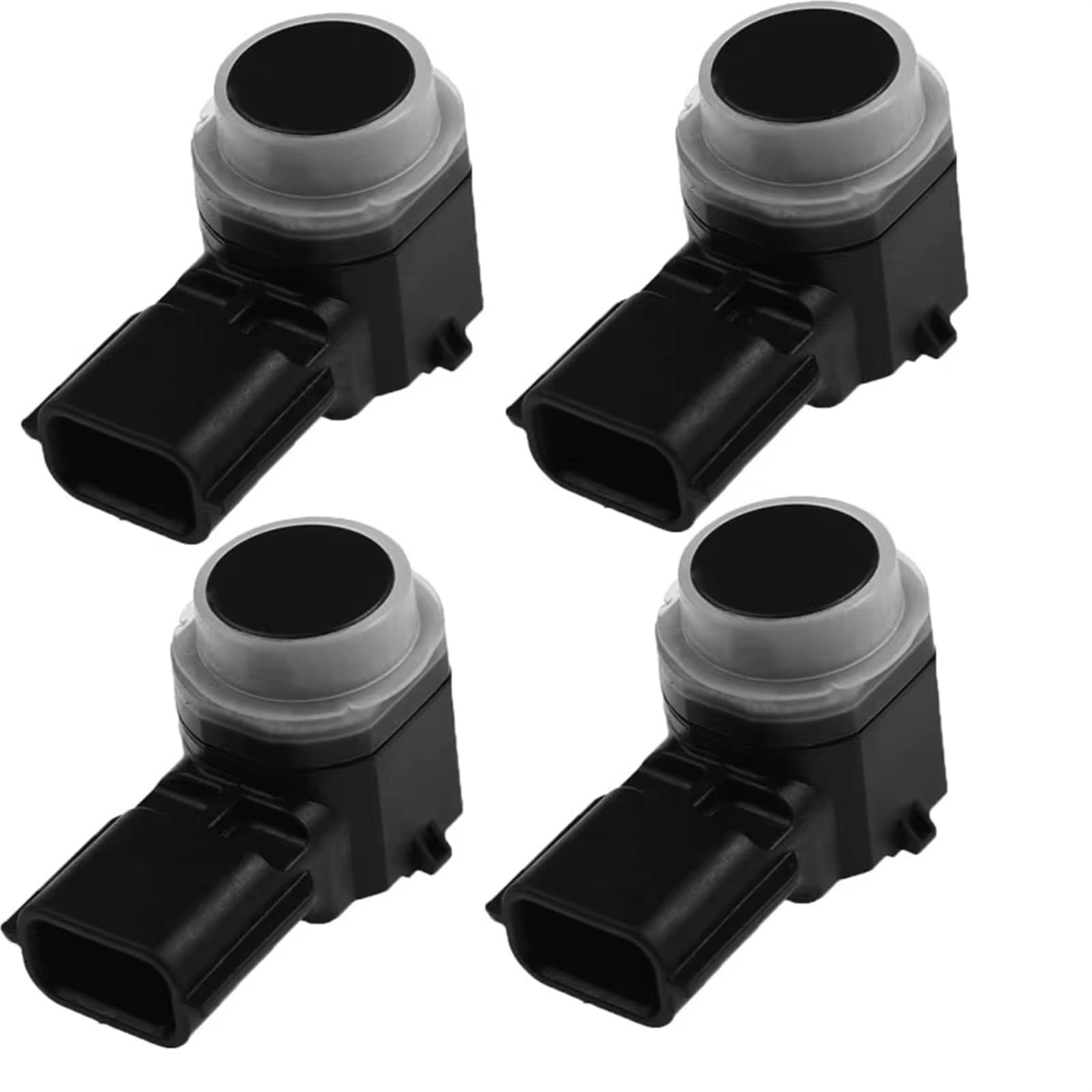 PSRRGZTM Einparkhilfen Kompatibel Mit Nissan Für Kicks Auto PDC Einparkhilfe Sensor 28438-5RA1A 284385RA1A(4PCS Black) von PSRRGZTM