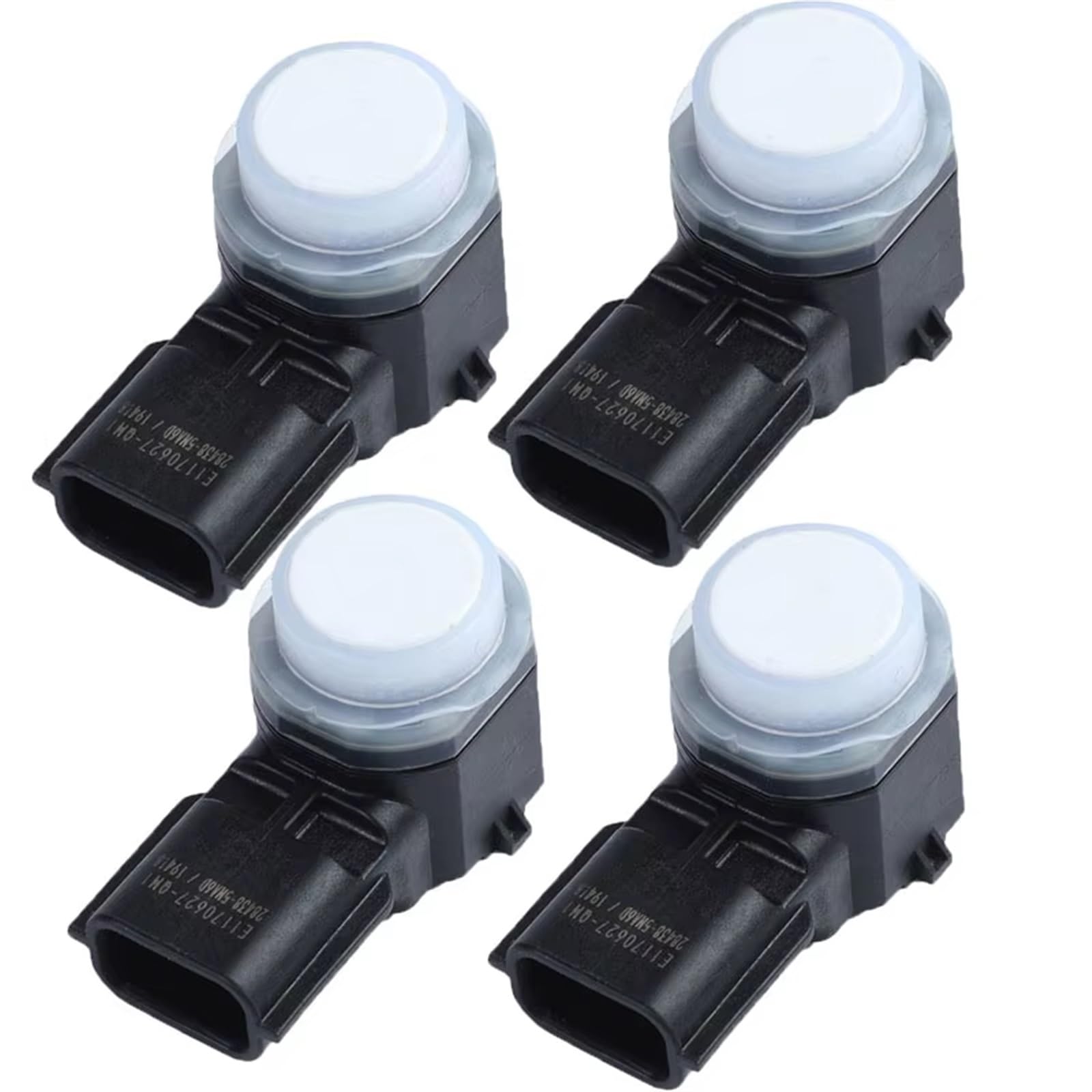 PSRRGZTM Einparkhilfen Kompatibel Mit Nissan Für Kicks Auto PDC Einparkhilfe Sensor 28438-5RA1A 284385RA1A(4PCS White) von PSRRGZTM