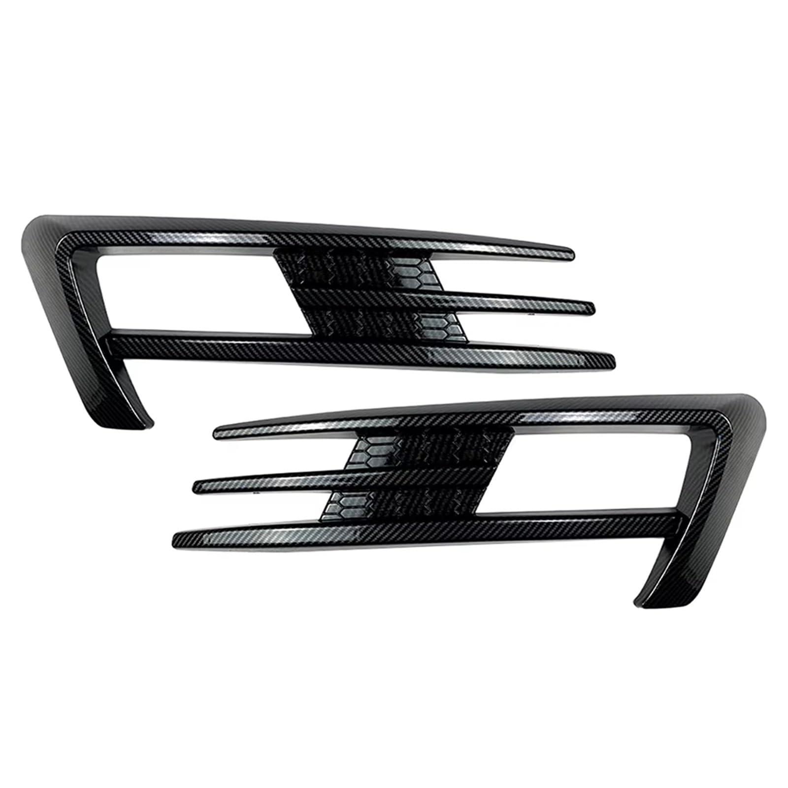 PSRRGZTM Nebelscheinwerfergitter Kompatibel Mit VW Für Golf MK7 2013 2014 2015 2016 Auto Nebelscheinwerfer Lampe Augenbraue Wind Stoßstange Grill Trim(Carbon Fiber) von PSRRGZTM