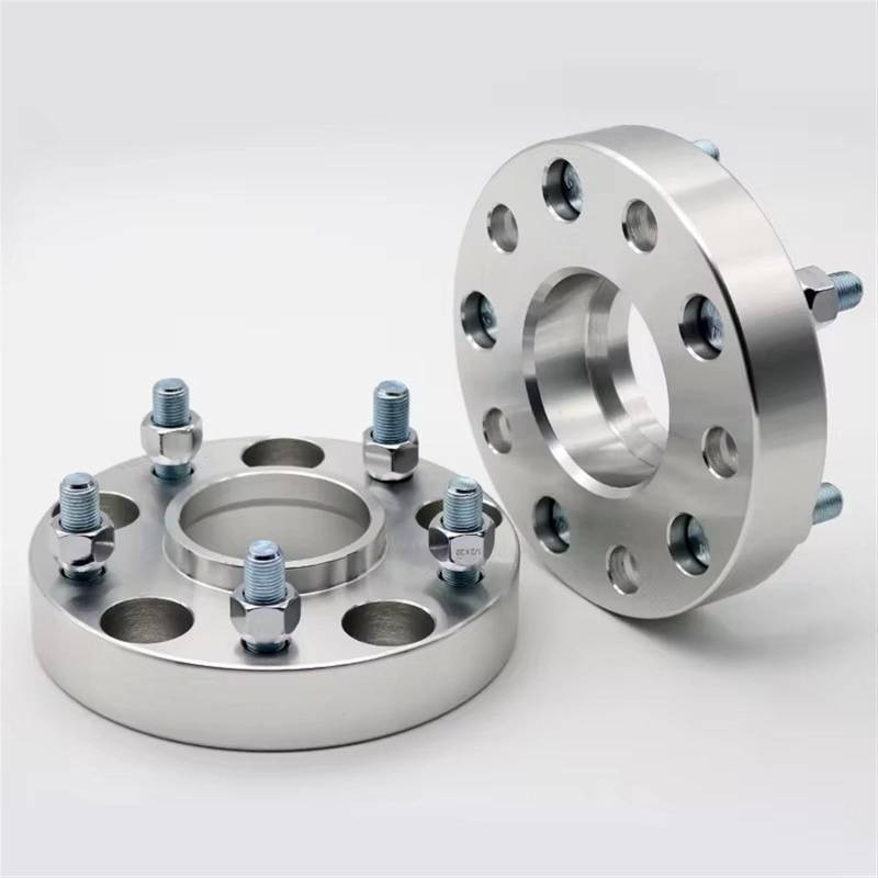 PSRRGZTM Spurverbreiterungen Kompatibel Mit Dodge Universal 2-teilig 20/25/30/35/40/45/50 Mm PCD 5 X 115 CB: 71,6 Mm Aluminium-Radabstandshalter-Adapter 5 Lug Suit M14 X P1.5(2PCS 40mm Silver) von PSRRGZTM