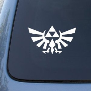 Aufkleber / Autoaufkleber / Sticker / Decal Legend of Zelda Triforce -152mm WHITE - Car, Truck, Notebook, Vinyl Decal Sticker von PT INDOPEMA