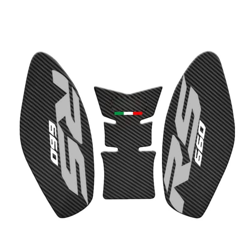 Tankschutz Für Aprilia RS660 RS 660 2020-2022 Motorrad Anti Slip Heizöl Tank Pad Schutz Aufkleber Seite Knie Grip Abziehbilder Pads Aufkleber von PTATT