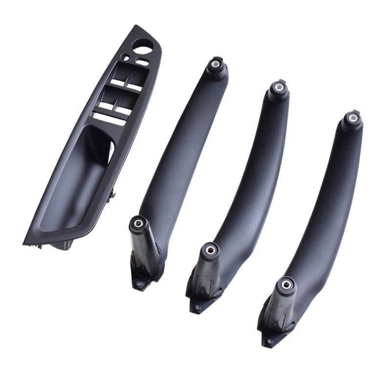 Autoinnengriff Auto Armlehne Auto Links Rechts Innentürgriff Innenverkleidung Pull Trim Cover Für E70 E71 X5 X6(Schwarz) von PTHEN