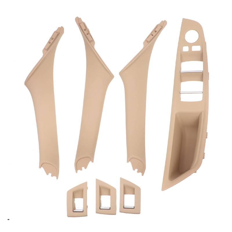 Autoinnengriff Für 5er F10 F11 Linkslenker LHD Innentürgriff Panel Pull Trim Cover(Beige) von PTHEN