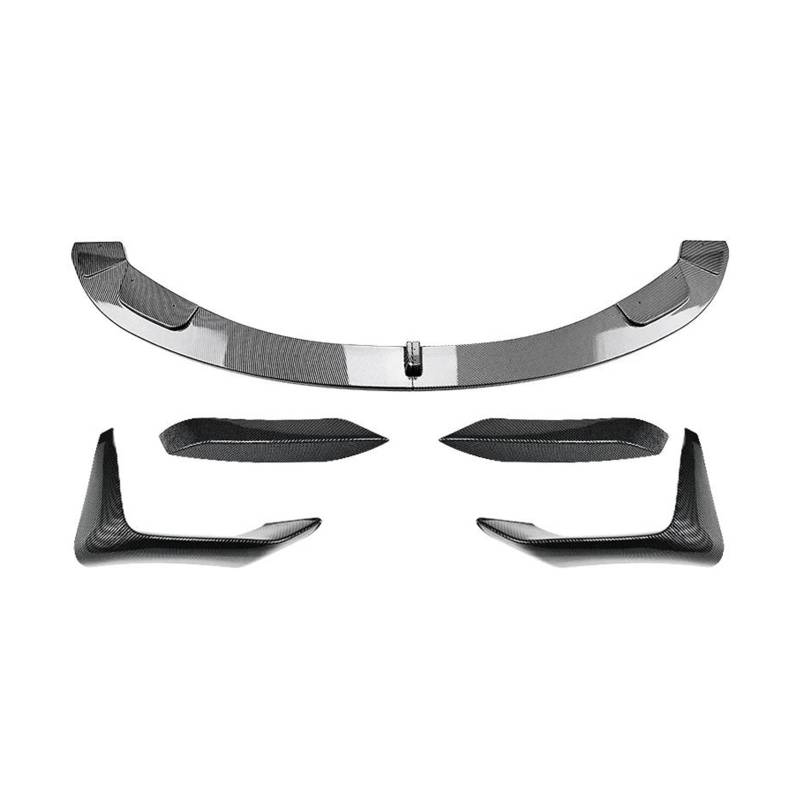 Frontgrill Zierleisten Streifen Auto Frontschürze Lip Body Kit Spoiler Schutz Abdeckung Für 3 Serie 4 Serie M3 M4 F80 F81 F82 F83 2013-2018 Splitter Schutz(Carbon Look,1 Set.) von PTHEN