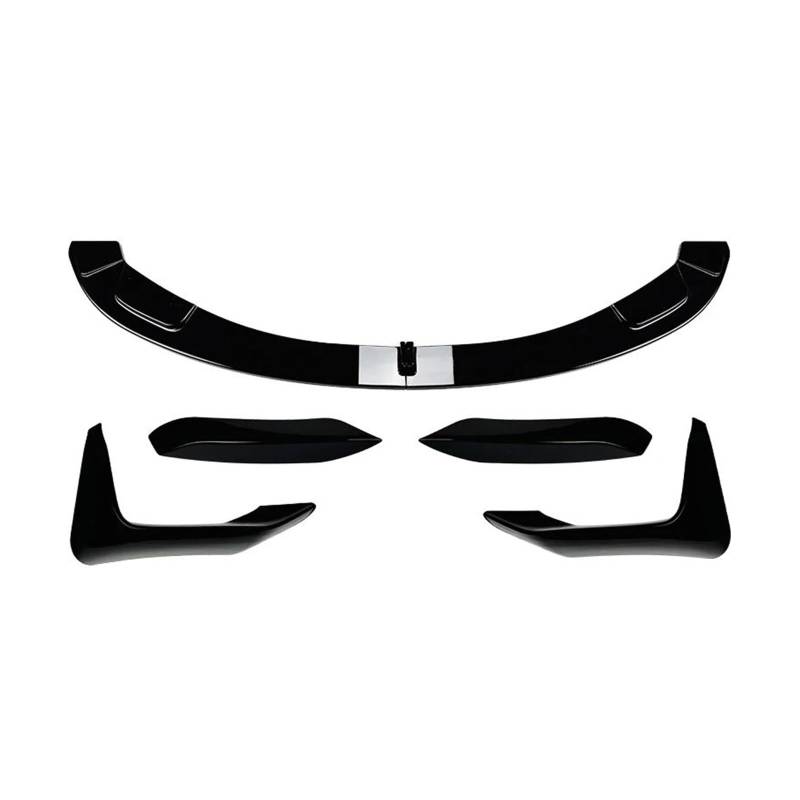 Frontgrill Zierleisten Streifen Auto Frontschürze Lip Body Kit Spoiler Schutz Abdeckung Für 3 Serie 4 Serie M3 M4 F80 F81 F82 F83 2013-2018 Splitter Schutz(Glossy Black,1 Set.) von PTHEN