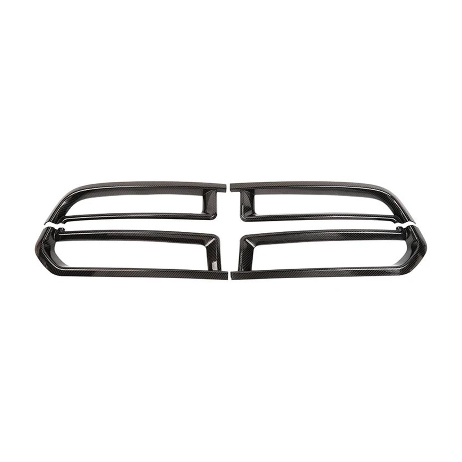 Frontgrill Zierleisten Streifen Auto Racing Grills Dekoration Abdeckung Aufkleber Zubehör Für Durango 2011 2012 2013 2014 2015 2016 2017 2018 2019 2020(Carbon Black) von PTHEN