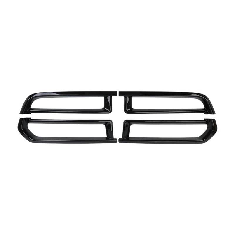 Frontgrill Zierleisten Streifen Auto Racing Grills Dekoration Abdeckung Aufkleber Zubehör Für Durango 2011 2012 2013 2014 2015 2016 2017 2018 2019 2020(Schwarz) von PTHEN