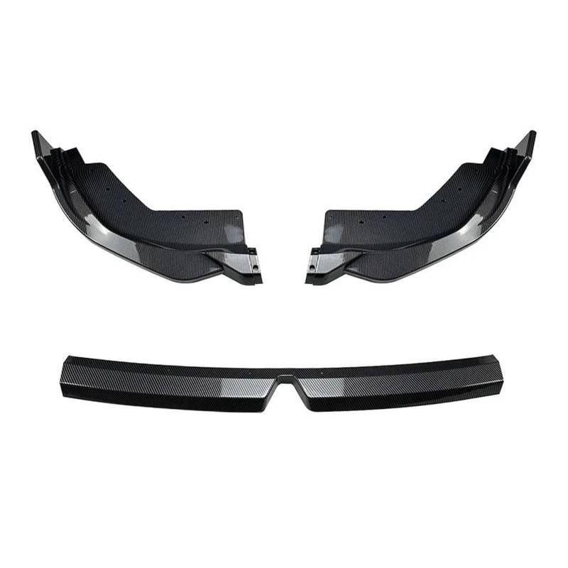 Frontgrill Zierleisten Streifen Auto Vordere Stoßstange Lippe Seite Splitter Diffusor Lip Body Kit Spoiler Für 3 Serie G20 LCI M Sport 320i 325i 2023 +(Carbon Look) von PTHEN