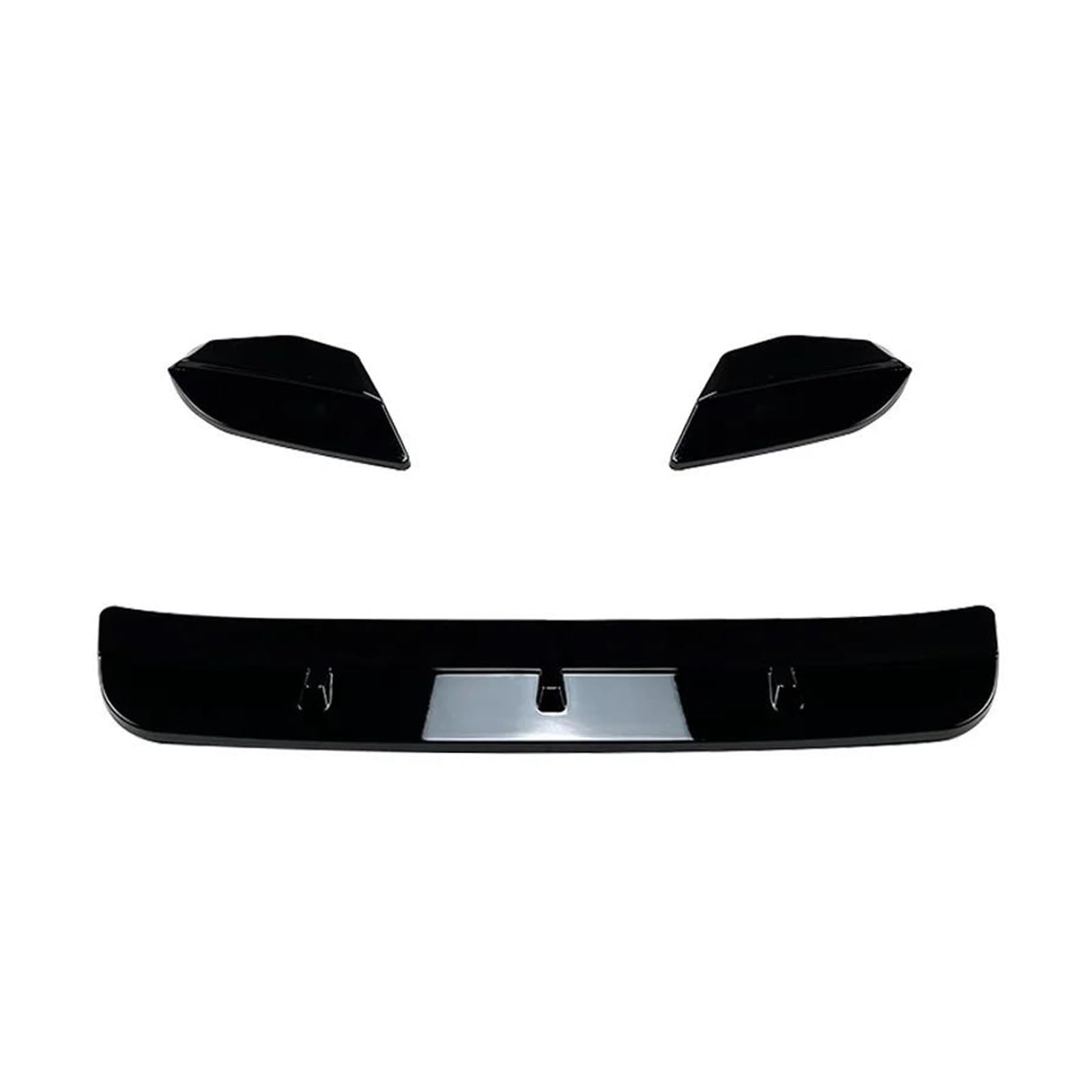 Frontgrill Zierleisten Streifen Auto Vorderen Stoßfänger Lip Diffusor Spoiler Körper Kit Für X3M X4M F97 F98 2019 2020 2021 Schutz Schutz Zubehör(Glossy Black) von PTHEN