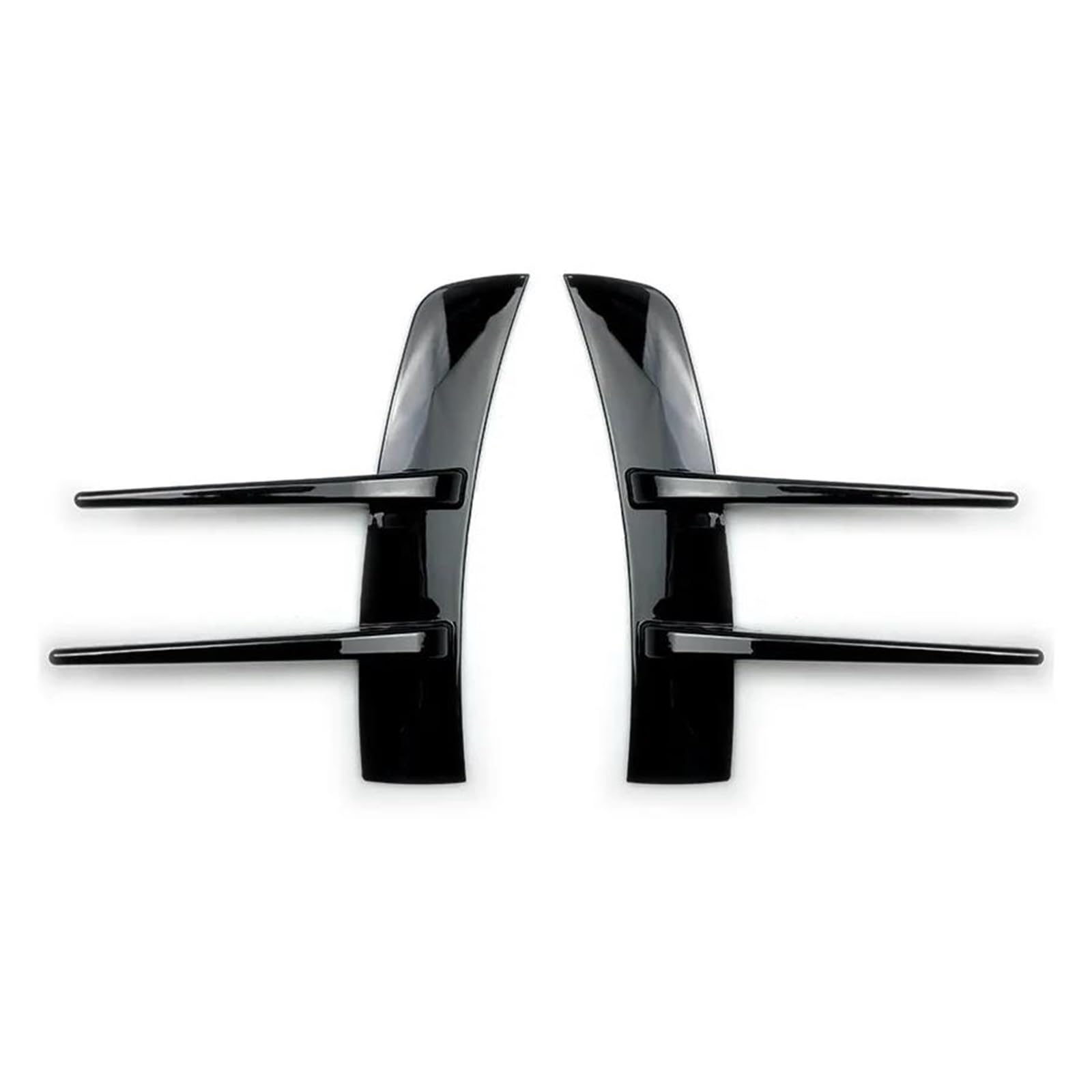 Frontgrill Zierleisten Streifen Für A-Klasse W177 A180 A200 A220 Frontstoßstangen Lip Air Vent Trim Spoiler Canards Splitter Auto Zubehör(Glossy Black) von PTHEN