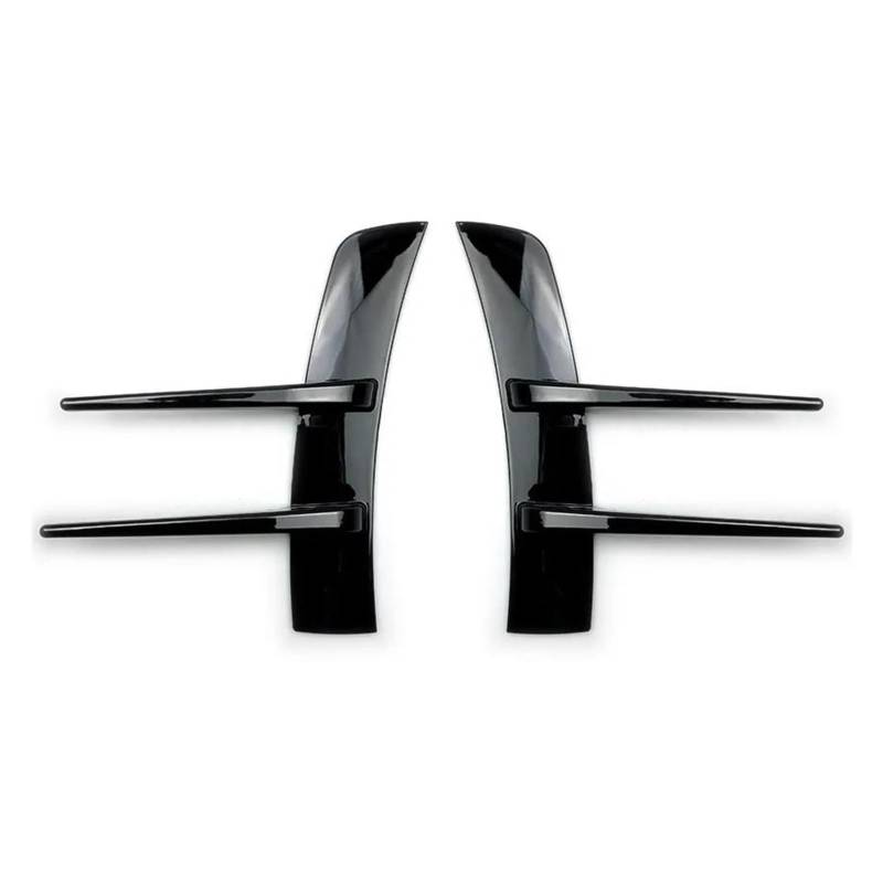 Frontgrill Zierleisten Streifen Für A-Klasse W177 A180 A200 A220 Frontstoßstangen Lip Air Vent Trim Spoiler Canards Splitter Auto Zubehör(Glossy Black) von PTHEN