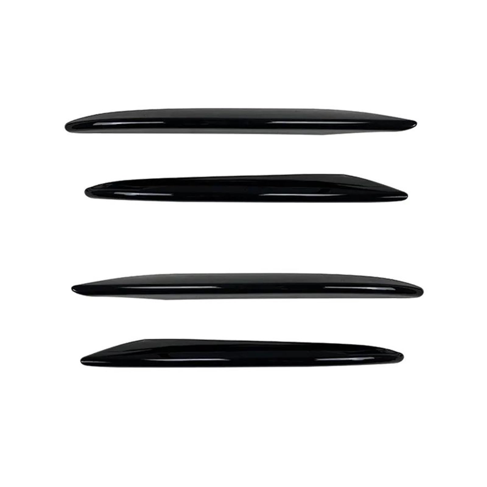 Frontgrill Zierleisten Streifen Für E-Klasse W213 2016-2020 E200 260 300 AMG Line Pre-Facelift Frontstoßstange Lip Splitter Spoiler Nebelscheinwerferverkleidung(Glossy Black,EIN) von PTHEN