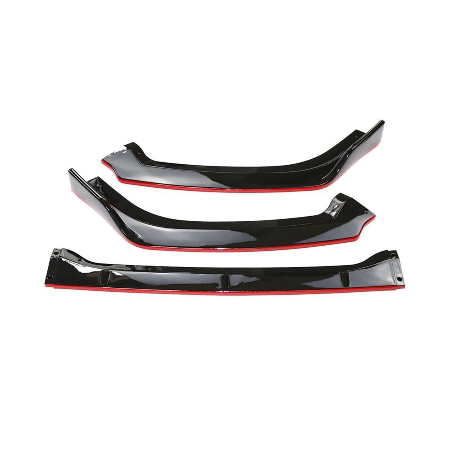 Frontgrill Zierleisten Streifen Für Teana Altima 2019-2020 Limousine 4 Tür Auto Vorderen Stoßfänger Lip Body Kit Spoiler Stoßstange Canard Lip Splitter Zubehör(Black Red) von PTHEN