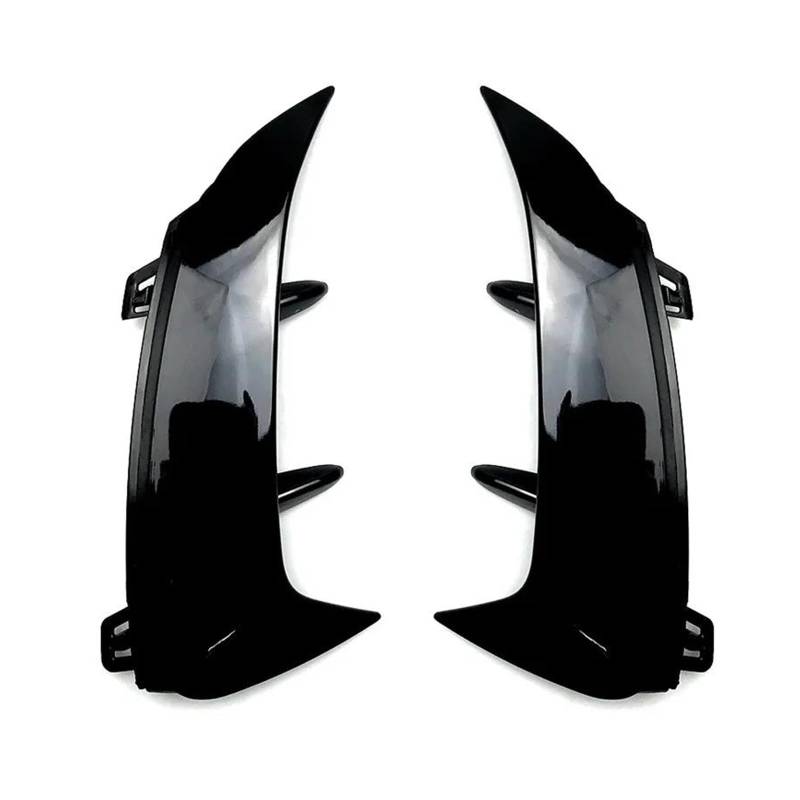 Frontgrill Zierleisten Streifen Heckstoßstangen-Spoiler-Seiten-Canard-Trim-Abdeckung Für A-Klasse W177 Schrägheck-Version A180 A200 A220 AMG 2018–2023(Gloss Black) von PTHEN