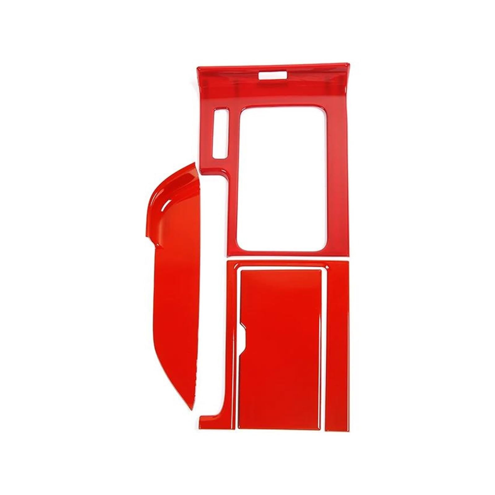 Innenleisten ABS-Schaltbecherhalter-Panel-Dekorationsabdeckungsverkleidung Für M&ust&ang 2010 2011 2013 2013 2014 Innenzubehör(Rot) von PTHEN