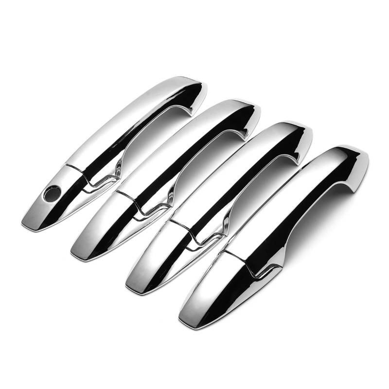 Türgriff-Abdeckung 8 STÜCKE SET Autotürgriff Rahmen Aufkleber Für H&o-nda Für CR-V Für CRV SUV 2007-2011(8PCS Chrome) von PTHEN