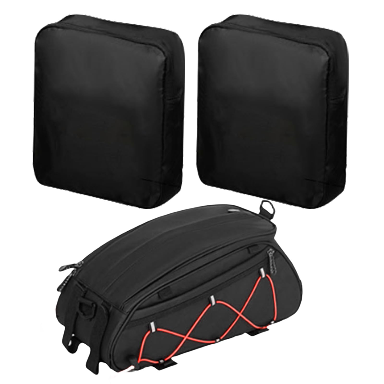 PTILSERY 1 Set Fahrrad-Gepäckträgertasche, Gepäckträgertasche, große Kapazität, Fahrradaufbewahrung, Fahrradzubehör von PTILSERY