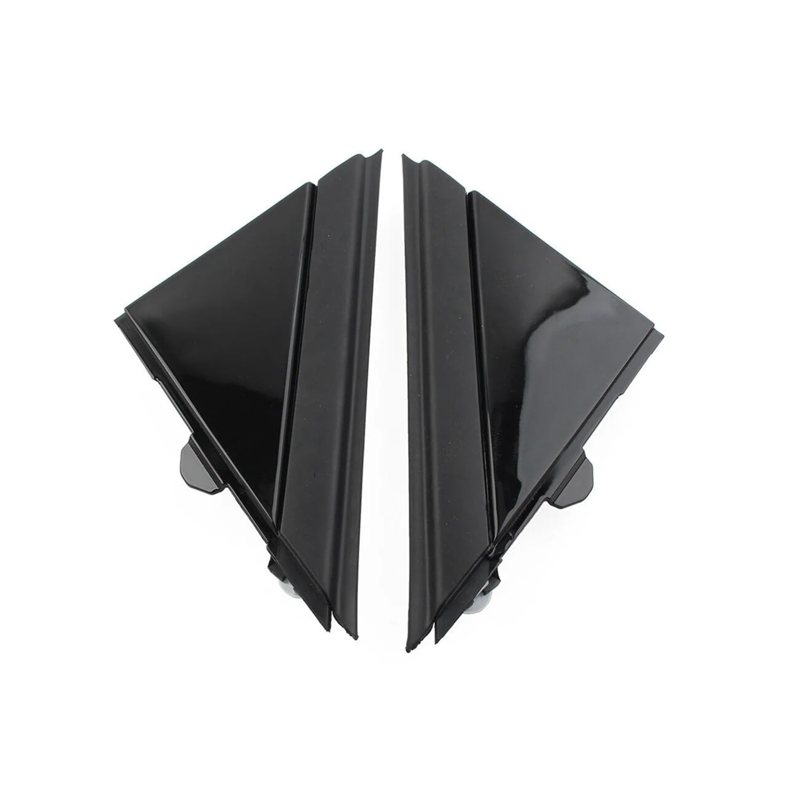 Bright Black Rearview Mirror Triangle Decorative Panel von PTISXV