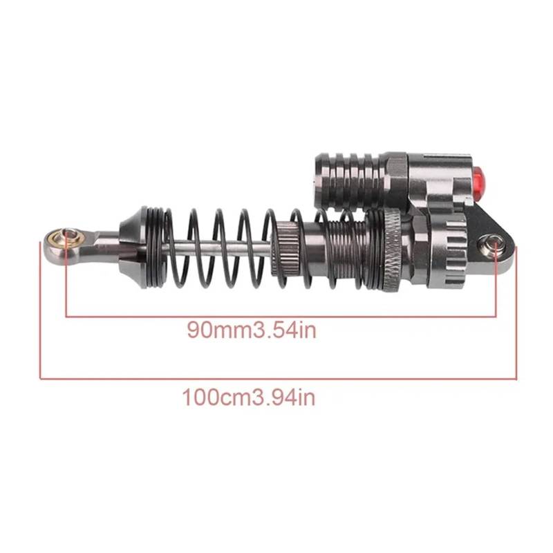 Stoßdämpfer 1PC 1 bis 10 SCX10 Modellzubehör simulieren Unterdruck-Metallstoßdämpfer von PTISXV