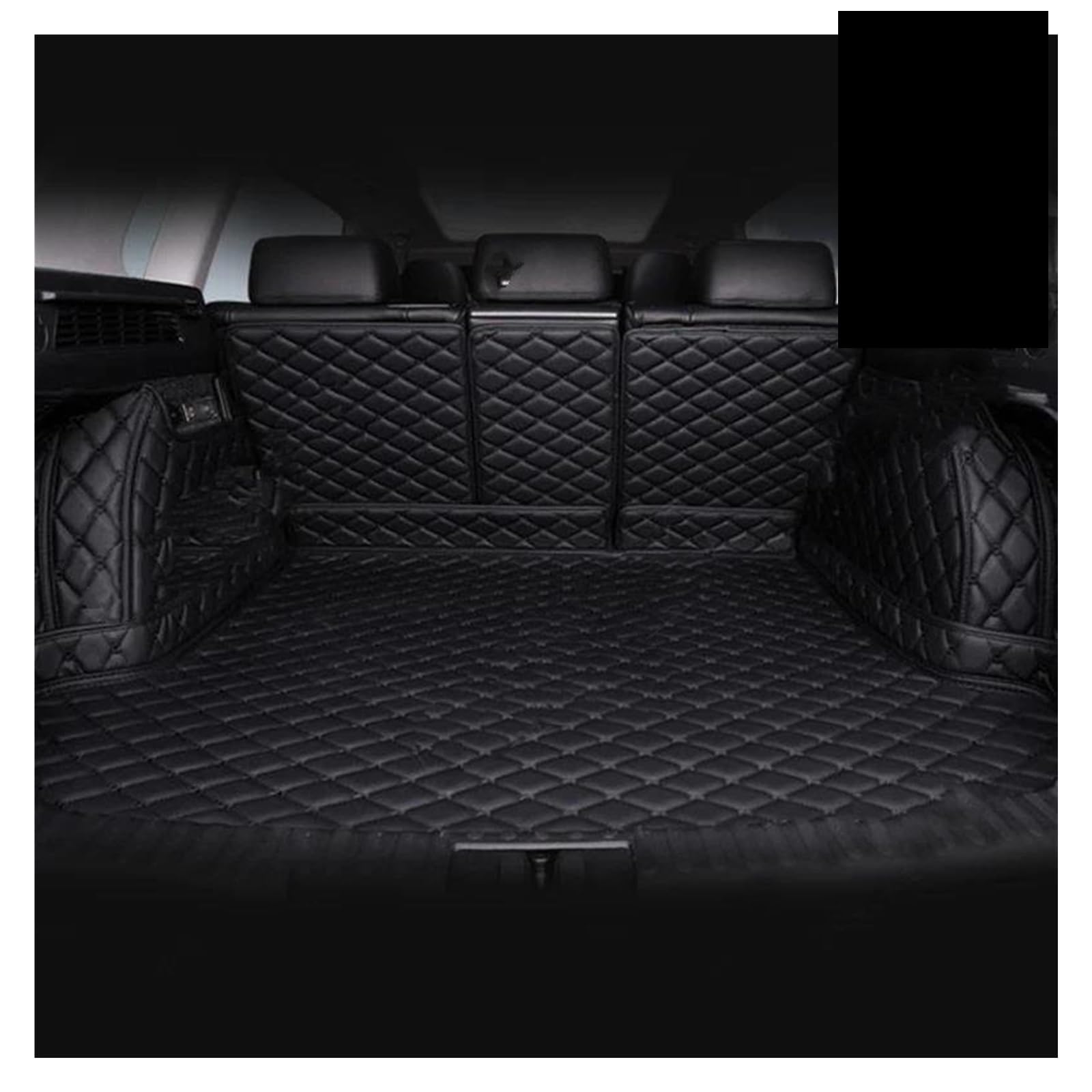 Auto Kofferraummatte Für 5 Für Serie Für GT Für F07 2011-2017 Auto Vollständige Abdeckung Stamm Matte Auto Boot Abdeckung Pad Innen Schutz Zubehör Kofferraum Teppich(Black and Black) von PTLYE