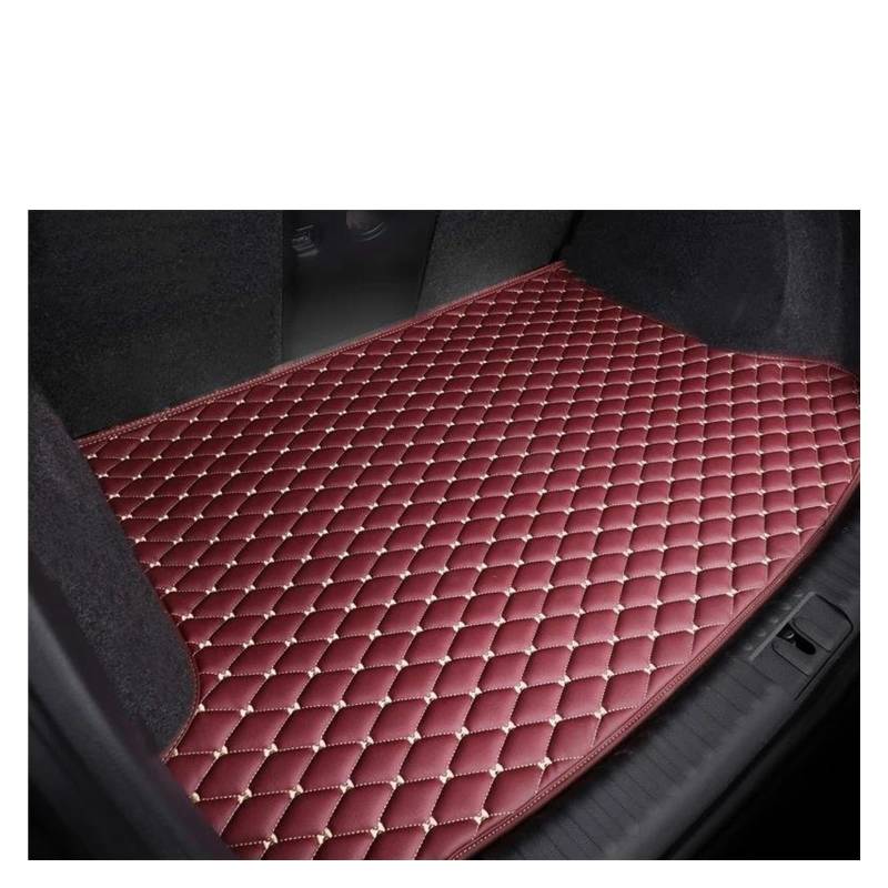 Auto Kofferraummatte Für 6 Für Serie Für GT G32 2018 2019 2020 2021 Kofferraum Matte Cargo Liner Teppich Innen Teile Zubehör Abdeckung Kofferraum Teppich(Wind Red) von PTLYE