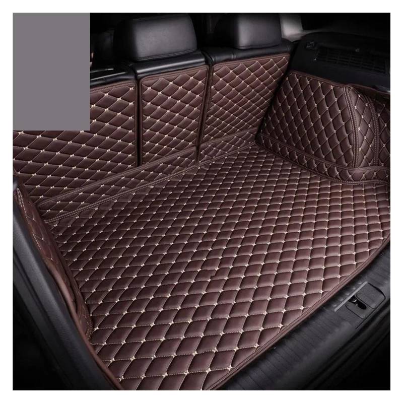 Auto Kofferraummatte Für Für MDX Für YD2 2007~2013 Auto Kofferraum Matte wasserdichte Schutz Pads Auto Innen Tank Organizer Matte Auto Zubehör Kofferraum Teppich(1Coffee) von PTLYE