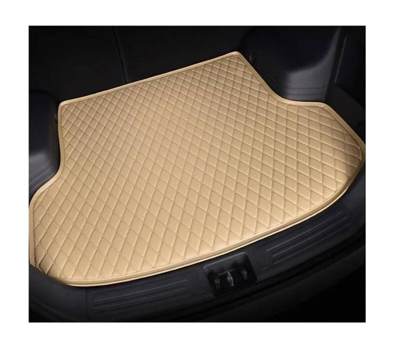 Auto Kofferraummatte Für GLK 2009-2015 Auto Stamm Matten wasserdichte Auto Boot Innen Zubehör Schutz Pads Kofferraum Teppich(Beige) von PTLYE