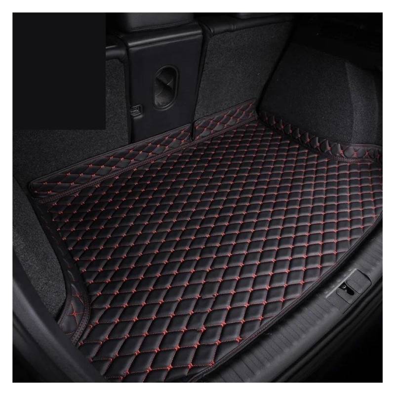 Auto Kofferraummatte Für Mazda3 Für Mazda 3 BK 2004~2009 Auto Matte Auto Innen Dekoration Auto Kofferraum Matte Auto Innen Stamm Fenster Pad Auto Zubehör Kofferraum Teppich(Black red) von PTLYE