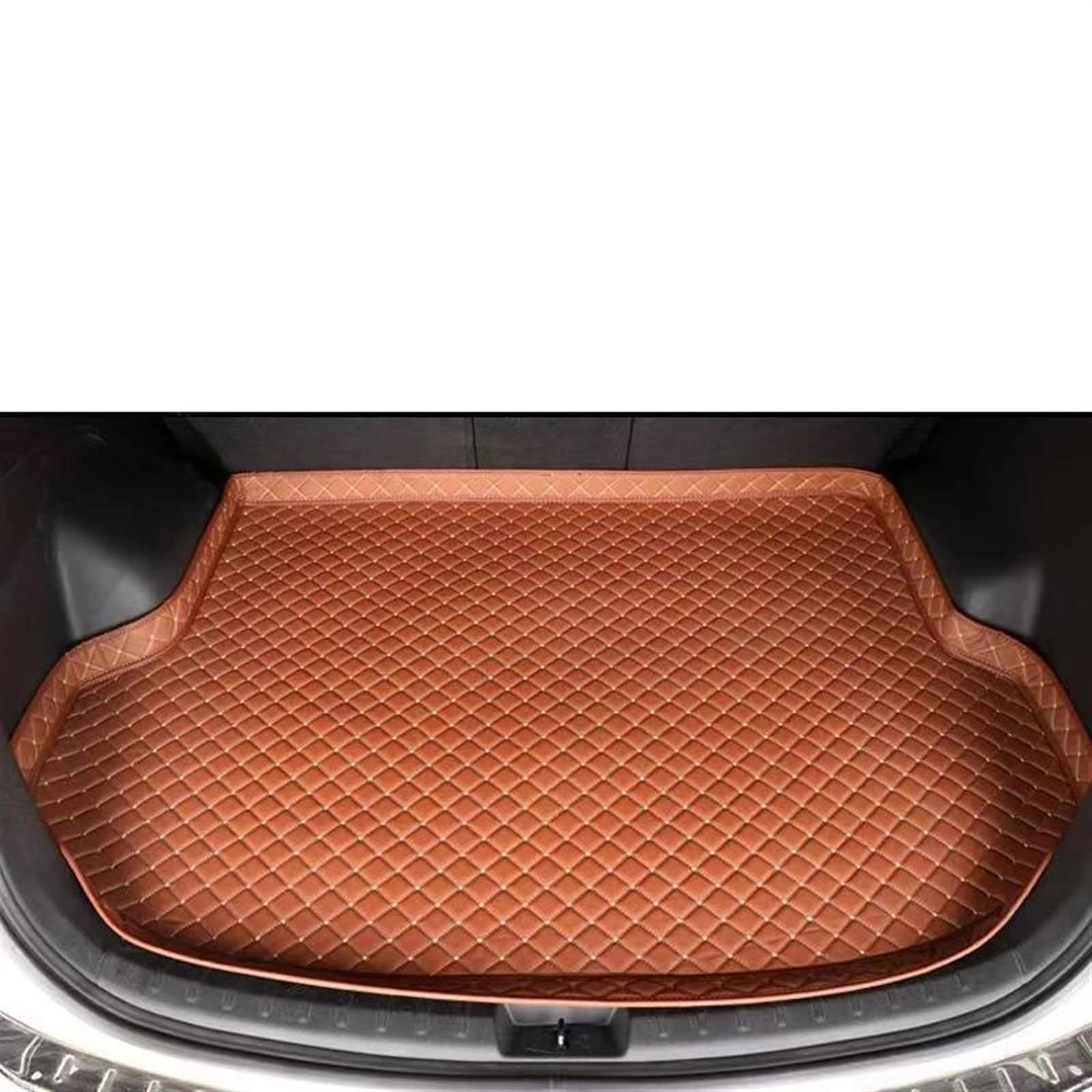 Auto Kofferraummatte Für Mitsubishi Für Grandis Für Jahr Von 2006-2012 Custom Fit Auto Zubehör Kofferraum Cargo Mat Teppich Liner Matte Für 2000 Modelle Kofferraum Teppich(Brown) von PTLYE