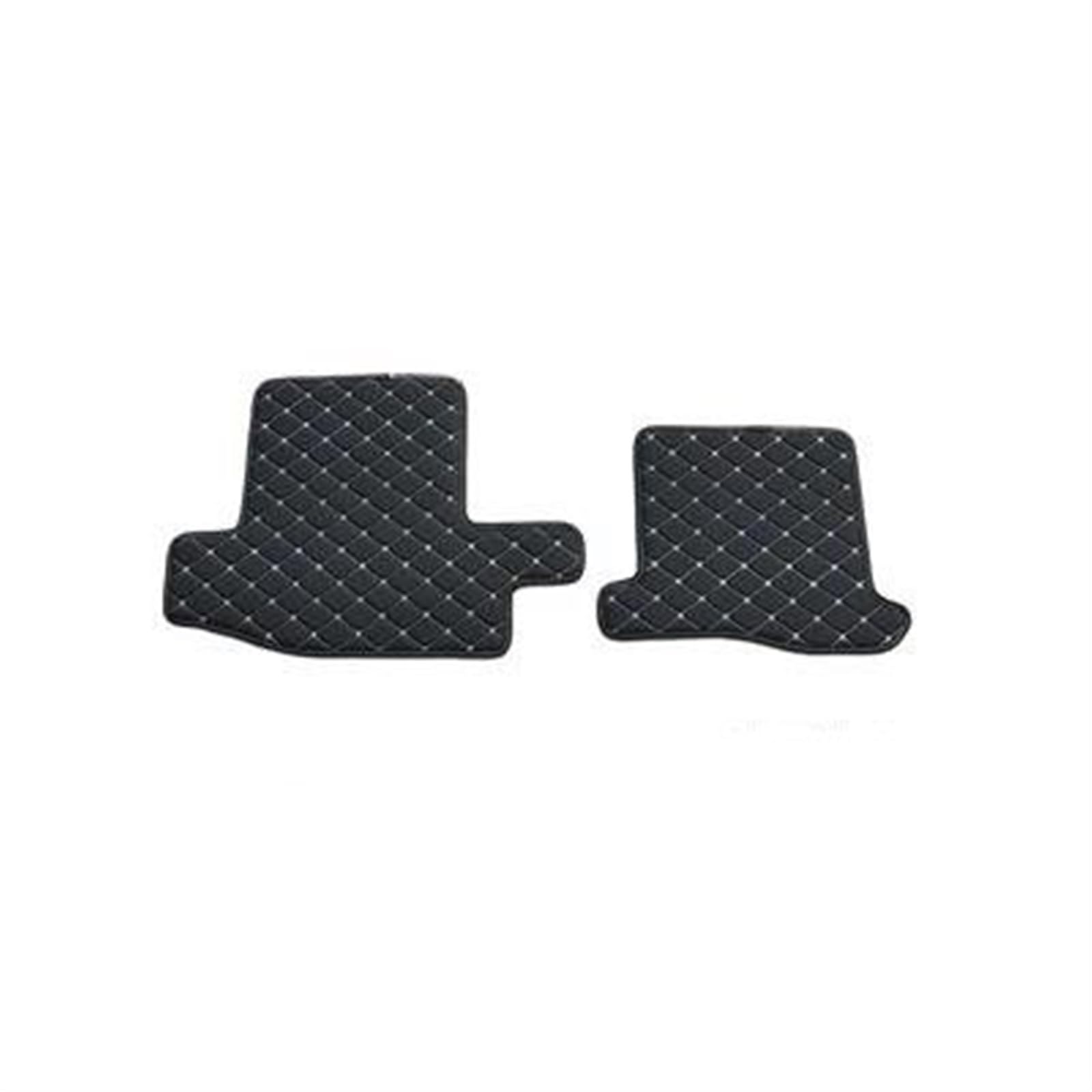 Auto Kofferraummatte Für Smart Für 451 Für 453 Für Fortwo Auto Cargo-Liner Stamm Matte Schutz Pad Dekoration Künstliche Leder Kofferraum Teppich(451-black) von PTLYE