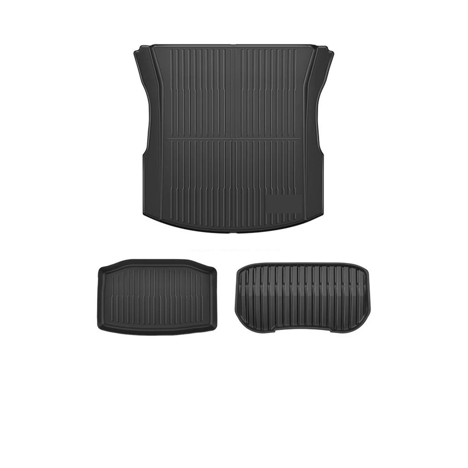 Auto Kofferraummatte Für Tesla Für Modell 3 2024 YZ Für Highland Für Ganze Für TPE Fußmatten wasserdichte Anti Slip Matte Fuß Pads Hinten Stamm Matte Zubehör Kofferraum Teppich(Trunk Mat) von PTLYE