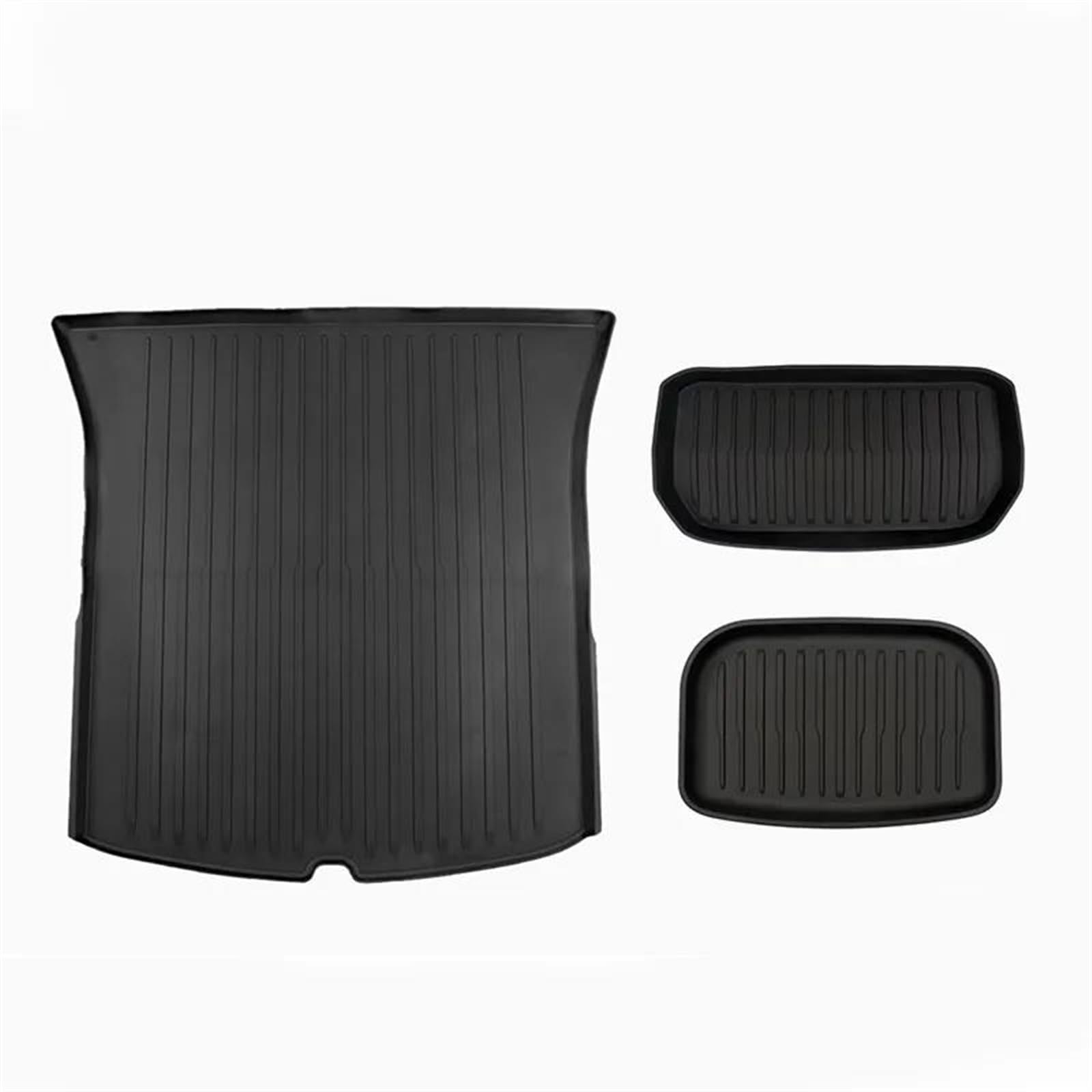 Auto Kofferraummatte Für Tesla Für Modell Für Y Stil Alle Wetter Für TPE Cargo Liner Stamm Matten Frunk Front Lower Boot Teppich Lagerung Schutz Kofferraum Teppich(Bundles 01) von PTLYE