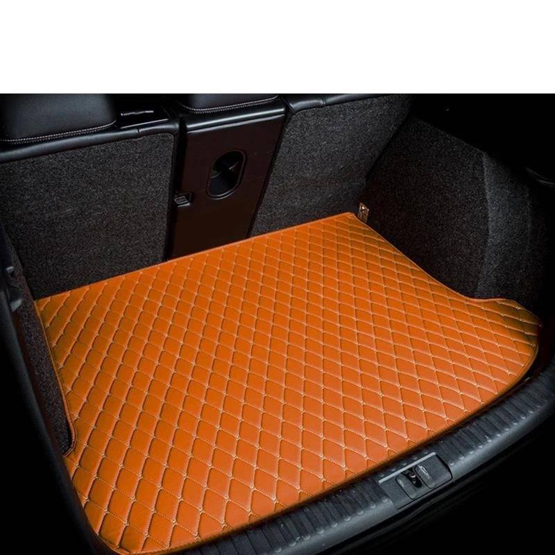 Auto Kofferraummatte Für Toyota Für Prado Für 150 7 Sitzer Auto Stamm Matten Boot Custom Auto Leder Accesorios Kofferraum Teppich(Brown SIGIE) von PTLYE