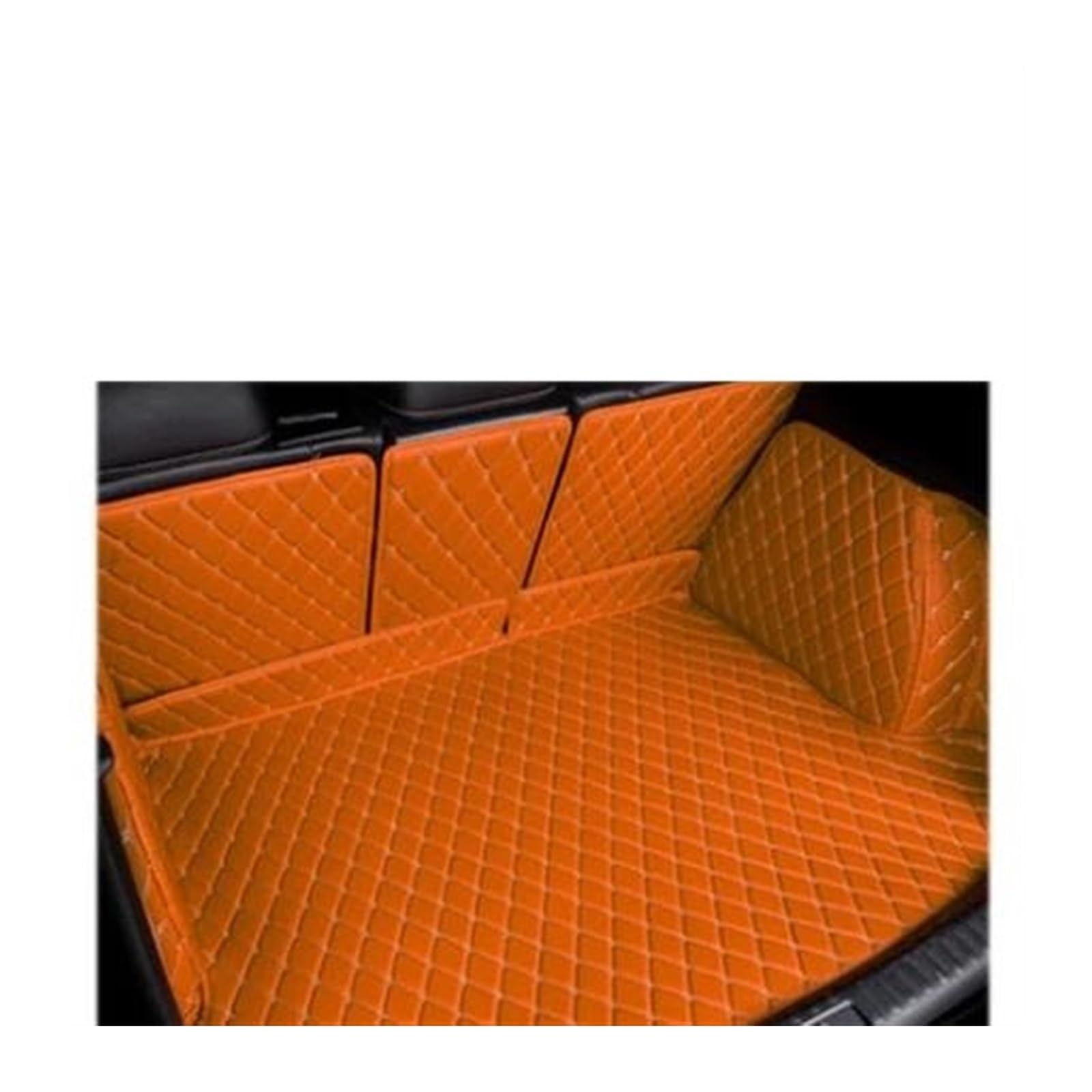 Auto Kofferraummatte Für Toyota Für RAV4 2019 2020 Leder Kofferraum Matte Stamm Boot Matte Für XA50 Fracht Tablett Slip Hintere Abdeckung Pad Kofferraum Teppich(2Brown) von PTLYE