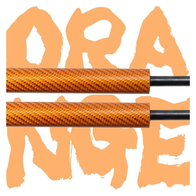 Auto Motorhaube Gasfeder Für Nissan Für Ariya (FE0) 2022 2023 2024 2025 Haube Dämpfer Gas Strut Lift Unterstützung Vorderen Haube Ändern Auto Motorhaubendämpfer(Orange Carbon Fiber) von PTLYE