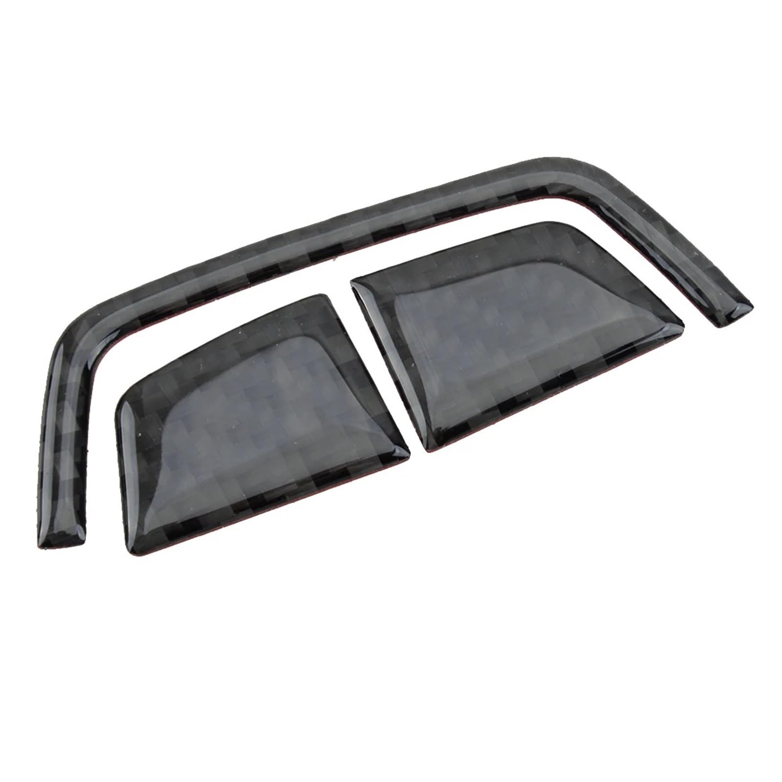 Für 6 Series E63 E64 2004 2005 2006 2007 2008 2009 2010 Auto Zentralarmlehne Box Knopfabdeckung Verkleidungssatz Carbonfaser Schwarz Auto Zentrale Abdeckung Trim Aufkleber von PTLYE