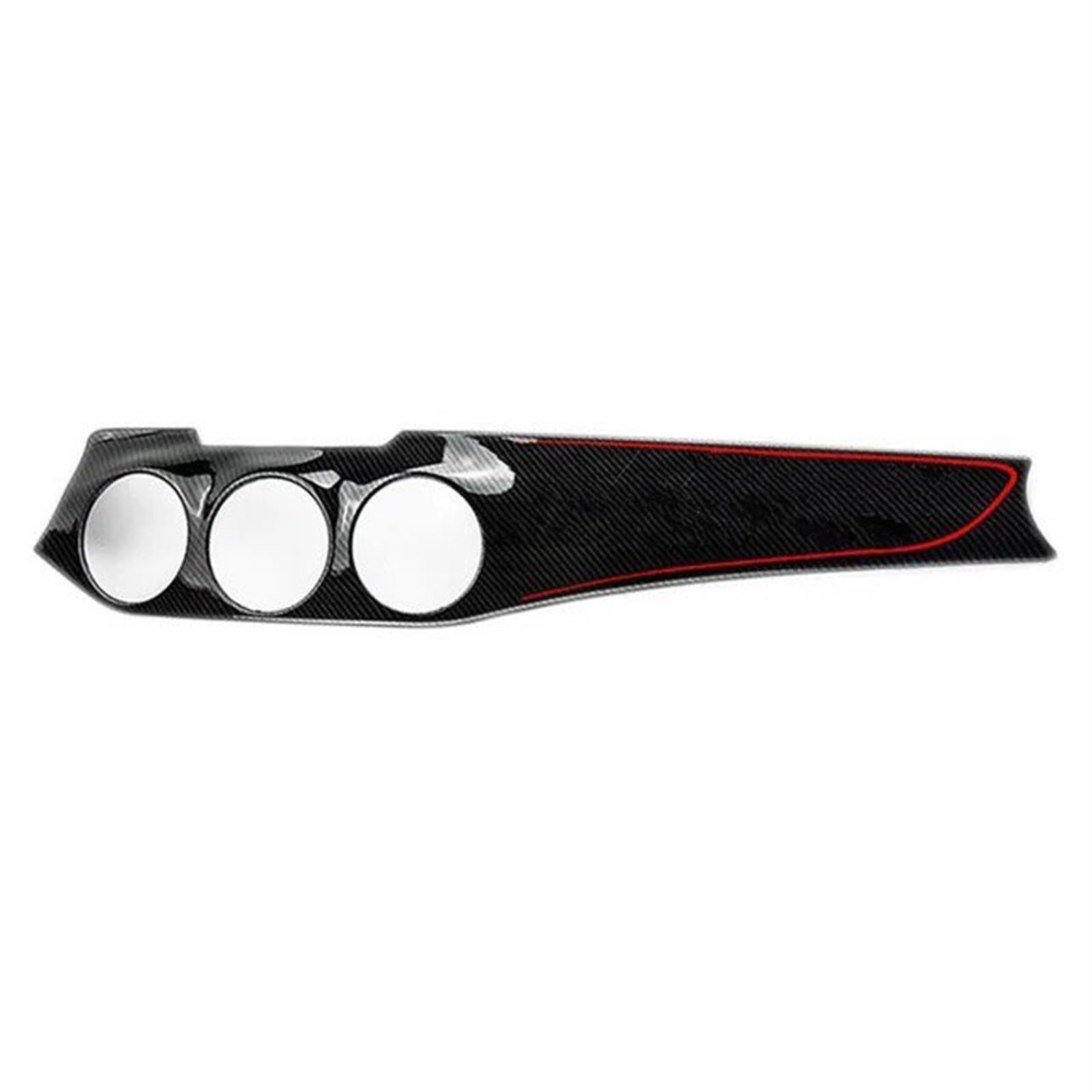 Für Benz Für CLA 250 W117 Für GLA220 Für AMG Für CLA 45Air Outlet Abdeckung Instrument Trim Streifen Zentrale Bedienfeld Instrument Panel Trim Auto Zentrale Abdeckung Trim Aufkleber(Black Red) von PTLYE