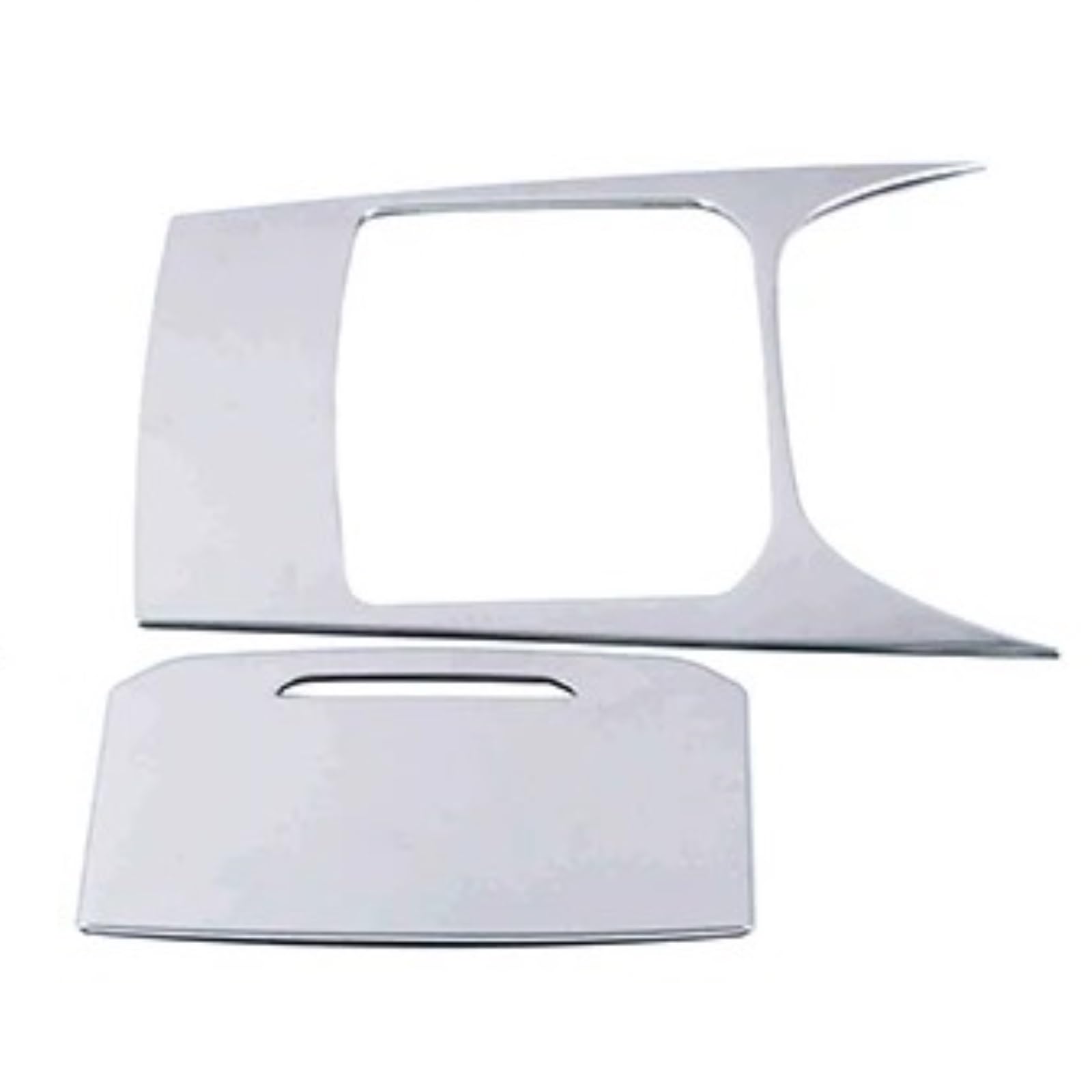 Für Haval Für Jolion 2021 2024 Auto Center Control Lagerung Box Organizer Panel Abdeckung Trim Edelstahl Aufkleber Innen Zubehör Auto Zentrale Abdeckung Trim Aufkleber(Silver) von PTLYE