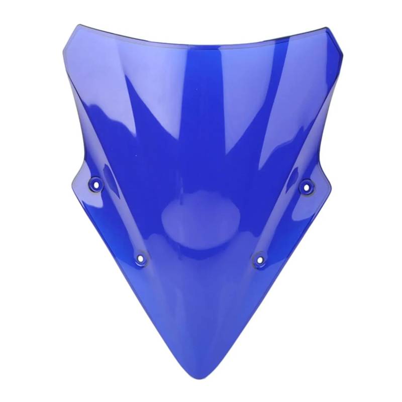 Für Kawasaki Für Ninja 650 ER6F 2017 2018 2019 Motorradzubehör Racing Windschutzscheibe Windschutz Windabweiser Double Bubble Motorrad Frontscheibe Windschild(Blue) von PTLYE